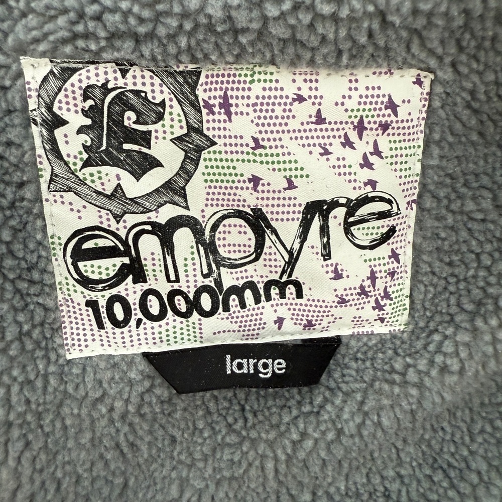 Empyre Gray Plaid Snowboard Ski Jacket Faux Fur Hood | Size L - Picture 12 of 13